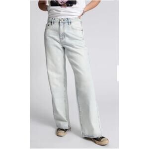 OneTeaspoon Jackson Wide Leg Jeans Blue Latte Light Wash y2k skater $188 Sz 27